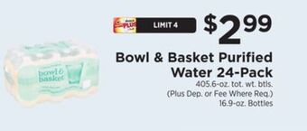 ShopRite Purified water 24-pack offer