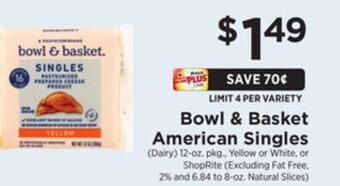 ShopRite American singles offer