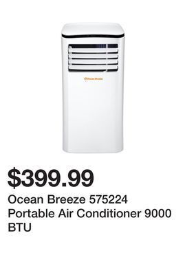 Kmart Ocean breeze 575224 portable air conditioner 9000 btu offer