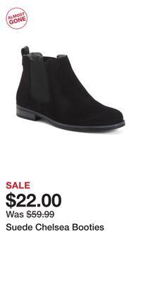 TJ Maxx Suede chelsea booties offer
