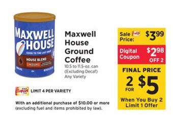 ShopRite Ground coffee offer