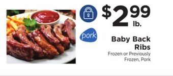 ShopRite Baby back ribs offer