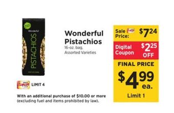 ShopRite Pistachios offer