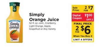 ShopRite Orange juice offer