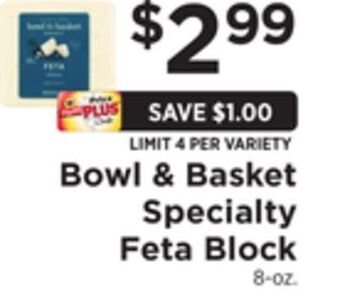 ShopRite Specialty feta block offer