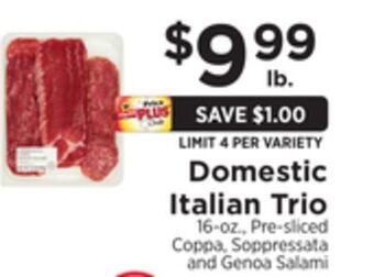 ShopRite Domestic italian trio offer