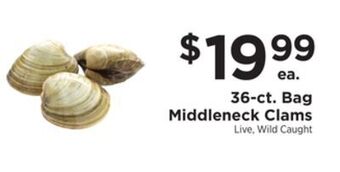 ShopRite 36-ct. bag middleneck clams offer