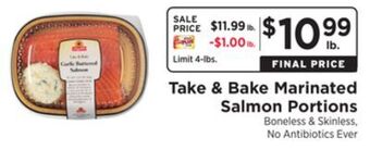 ShopRite Marinated salmon portions offer