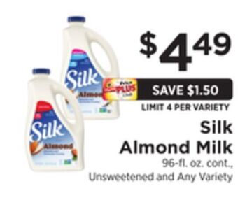 ShopRite Almond milk offer