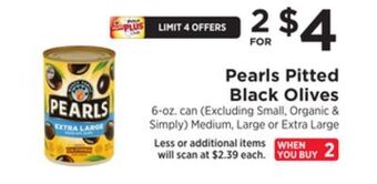 ShopRite Pitted black olives offer