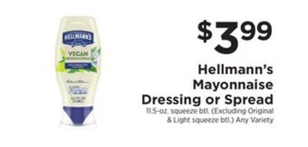 ShopRite Mayonnaise dressing or spread offer