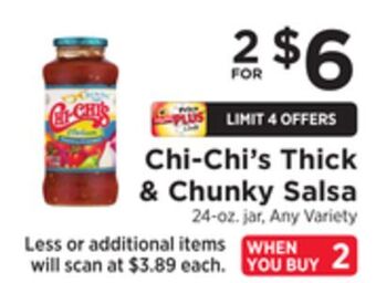 ShopRite Thick & chunky salsa offer