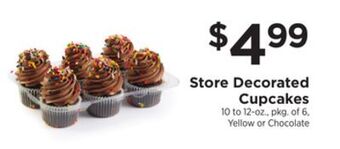 ShopRite Store decorated cupcakes offer