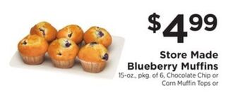 ShopRite Store made blueberry muffins offer