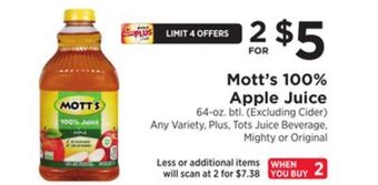ShopRite 100% apple juice offer