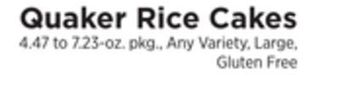 ShopRite Rice cakes offer