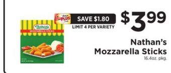 ShopRite Mozzarella sticks offer
