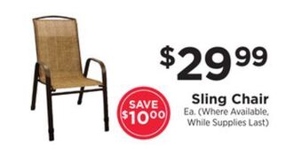 ShopRite Sling chair offer