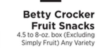 ShopRite Fruit snacks offer