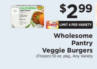 ShopRite Veggie burgers offer