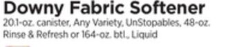 ShopRite Fabric softener offer