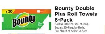 ShopRite Double plus roll towels 8-pack offer
