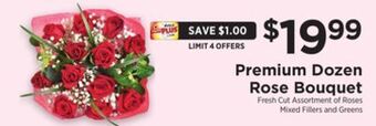ShopRite Premium dozen rose bouquet offer
