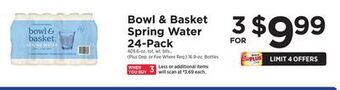 ShopRite Spring water 24-pack offer