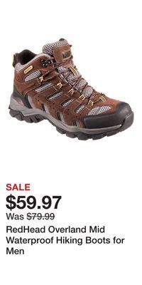 Cabela's Redhead overland mid waterproof hiking boots for men offer