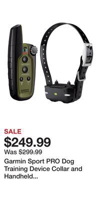 Cabela's Garmin sport pro dog training device collar and handheld transmitter bundle offer