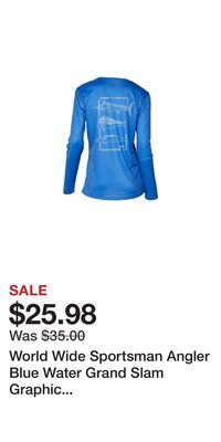 Cabela's World wide sportsman angler blue water grand slam graphic long-sleeve shirt for ladies offer