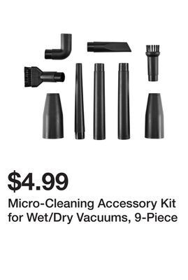 Harbor Freight Tools Micro-cleaning accessory kit for wet/dry vacuums, 9-piece offer