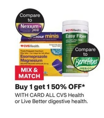 CVS CVS Health or Live Better digestive health offer