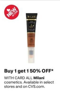 CVS Milani Cosmetics offer