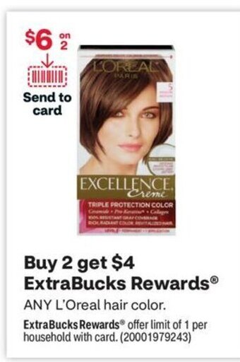 CVS L'Oreal hair color offer