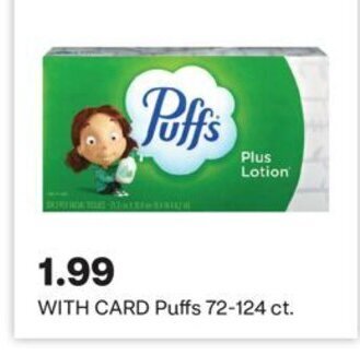CVS Puffs 72-124 ct. offer