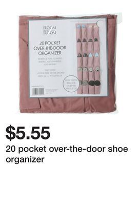 Five Below 20 pocket over-the-door shoe organizer offer