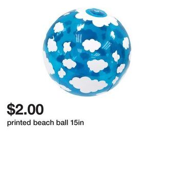 Five Below Printed beach ball 15in offer