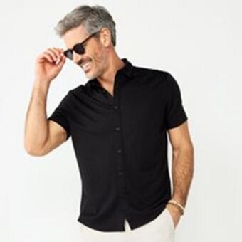 Kohl's Men's apt. 9® untucked button-down shirt offer