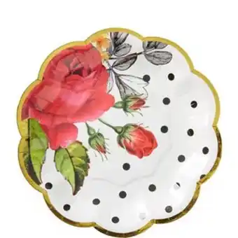 Party City Pop blush rose dessert plates 8ct offer