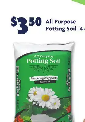 Family Dollar All purpose potting soil offer