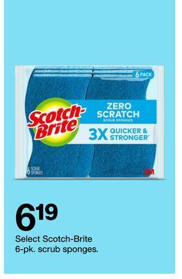 Target Select scotch-brite 6-pk. scrub sponges offer