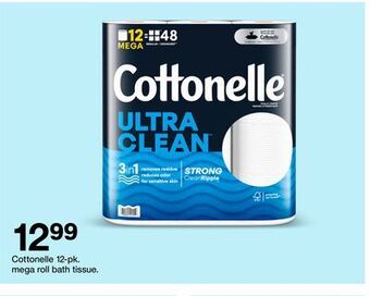 Target Cottonelle 12-pk. mega roll bath tissue offer