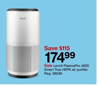 Target Levoit plasmapro 400s smart true hepa air purifier offer