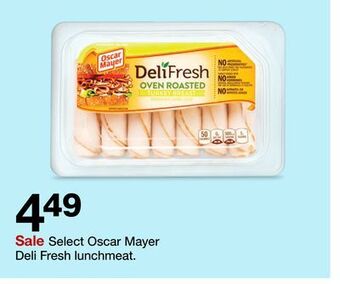 Target Oscar mayer deli fresh lunchmeat offer