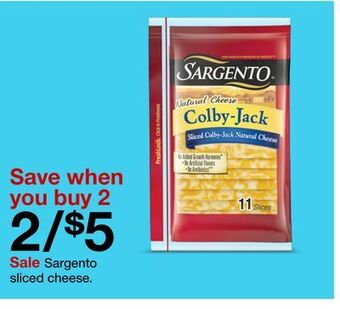 Target Sargento sliced cheese offer