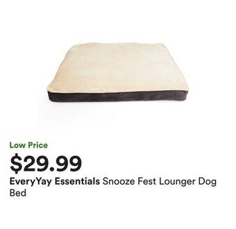 Petco Snooze fest lounger dog bed offer