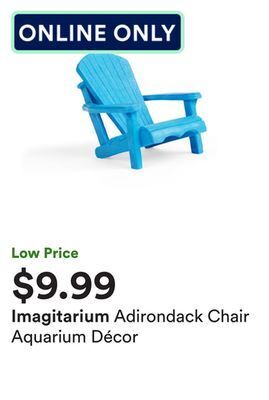 Petco Adirondack chair aquarium décor offer