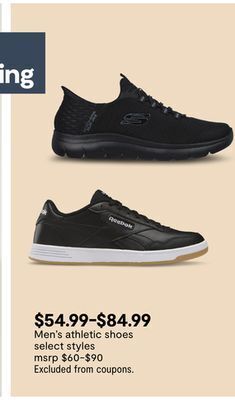 JC Penney Men's athletic shoes offer