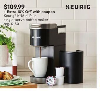 JC Penney Keurig® k-mini plus single-serve coffee maker offer